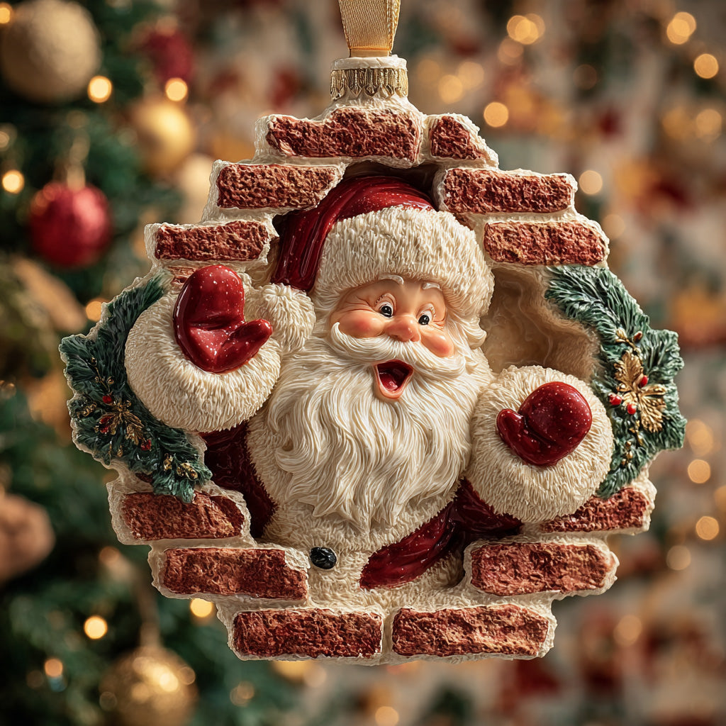 Merry Santa Smile Mica Ornament NCU0DH276