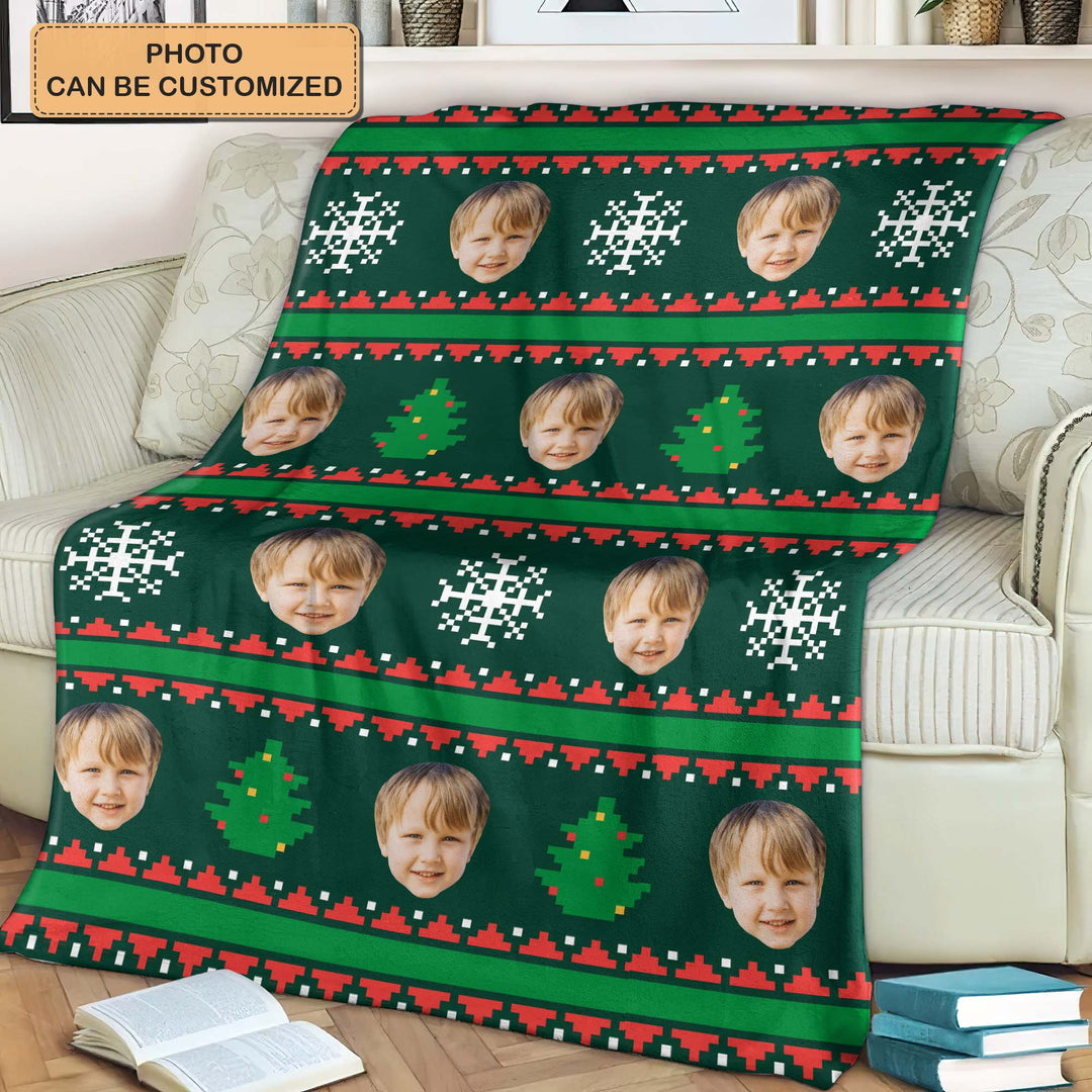 Christmas Kid -  Personalized Custom Blanket - Christmas Gift For Family Member