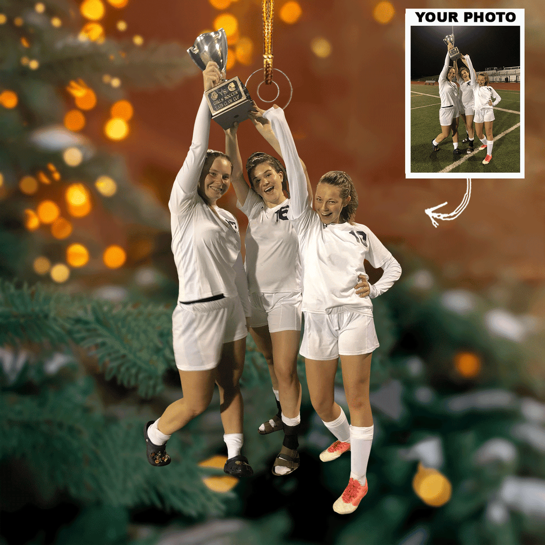 Together Always - Personalized Photo Mica Ornament - Gift For Friends, Family Members
