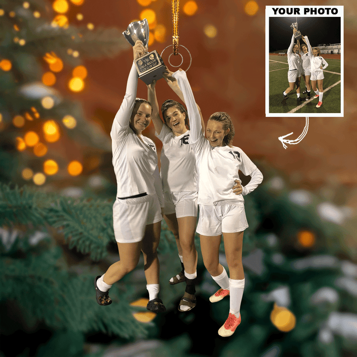 Together Always - Personalized Photo Mica Ornament - Gift For Friends, Family Members