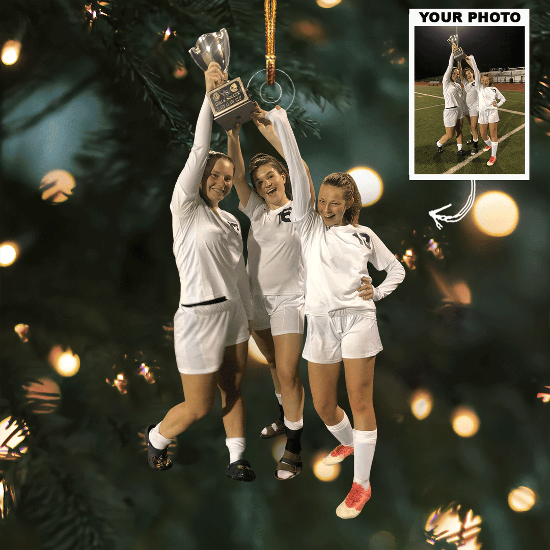 Together Always - Personalized Photo Mica Ornament - Gift For Friends, Family Members