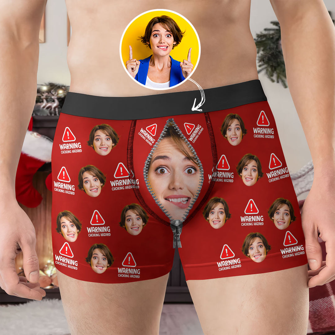 Emergency Case - Personalized Custom Men's Boxer Briefs - Gift For Couple, Boyfriend, Husband