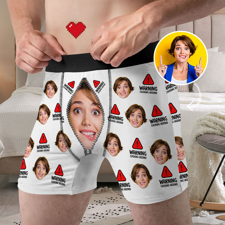 Emergency Case - Personalized Custom Men's Boxer Briefs - Gift For Couple, Boyfriend, Husband