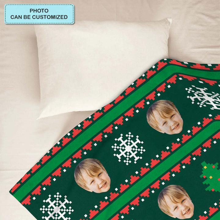 Christmas Kid -  Personalized Custom Blanket - Christmas Gift For Family Member