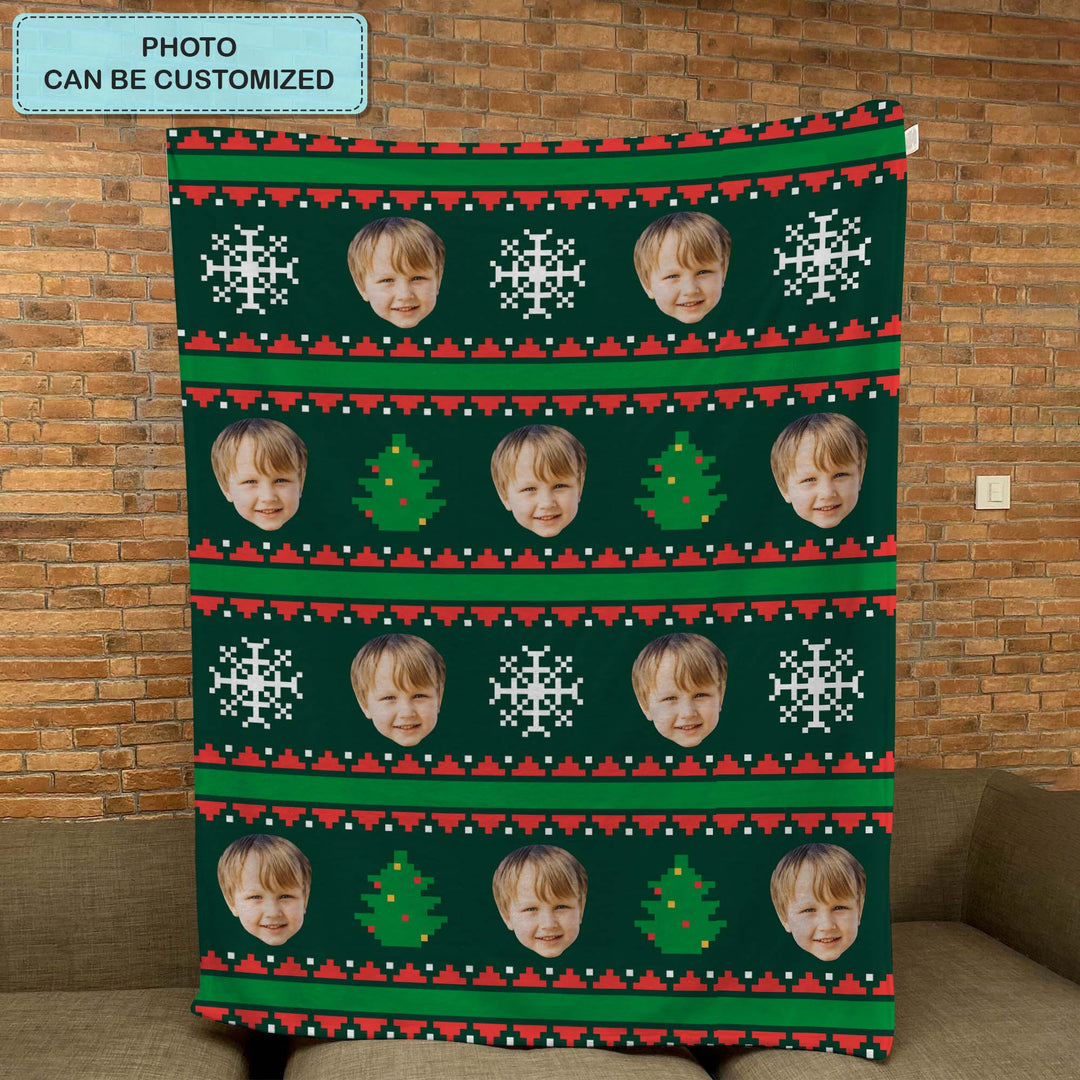Christmas Kid -  Personalized Custom Blanket - Christmas Gift For Family Member
