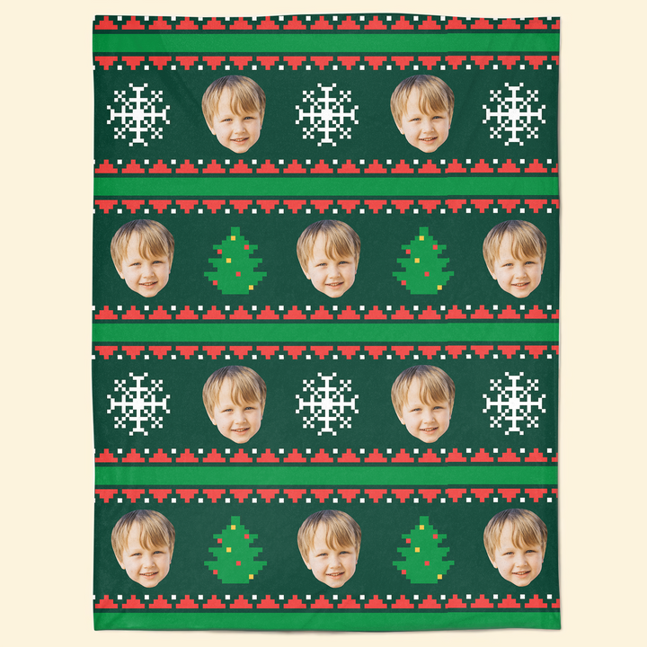 Christmas Kid -  Personalized Custom Blanket - Christmas Gift For Family Member