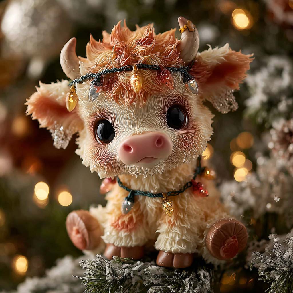 Moo-ry Bright Mica Ornament NCU0HT102