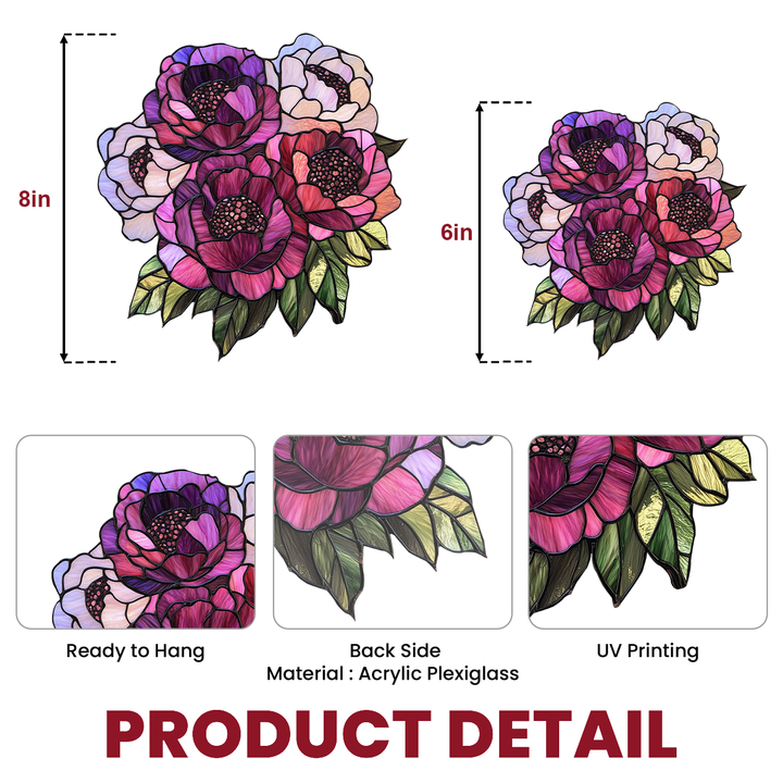 Floral Brilliance - Window Hanging Suncatcher NCU0VL034