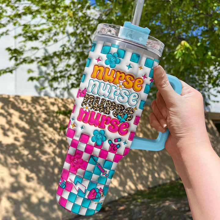 Super Nurse Power - Tumbler with Handle - NCU0LL003