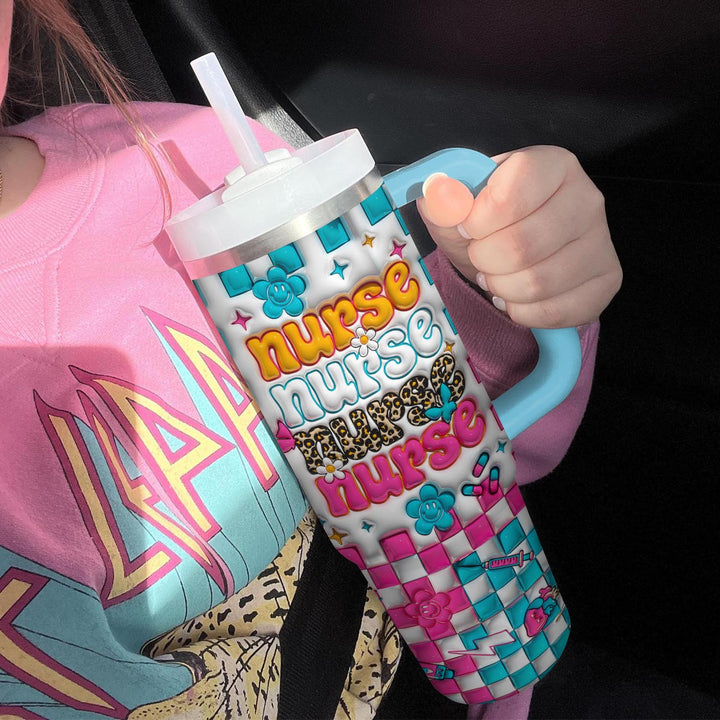 Super Nurse Power - Tumbler with Handle - NCU0LL003