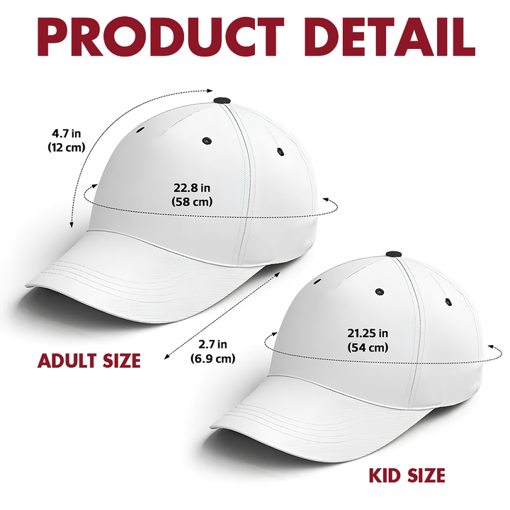 Best Dad Ever Ver 2 - Personalized Custom Baseball Cap - Father's Day Gift For Dad