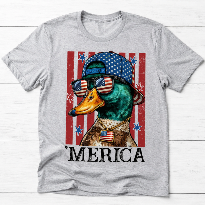 Patriotic Mallard Duck T-Shirt - 4th of July Gifts For Duck Lovers, Dad, Grandpa, Brother NCU0VL101