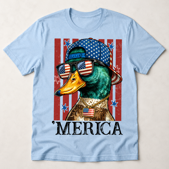 Patriotic Mallard Duck T-Shirt - 4th of July Gifts For Duck Lovers, Dad, Grandpa, Brother NCU0VL101