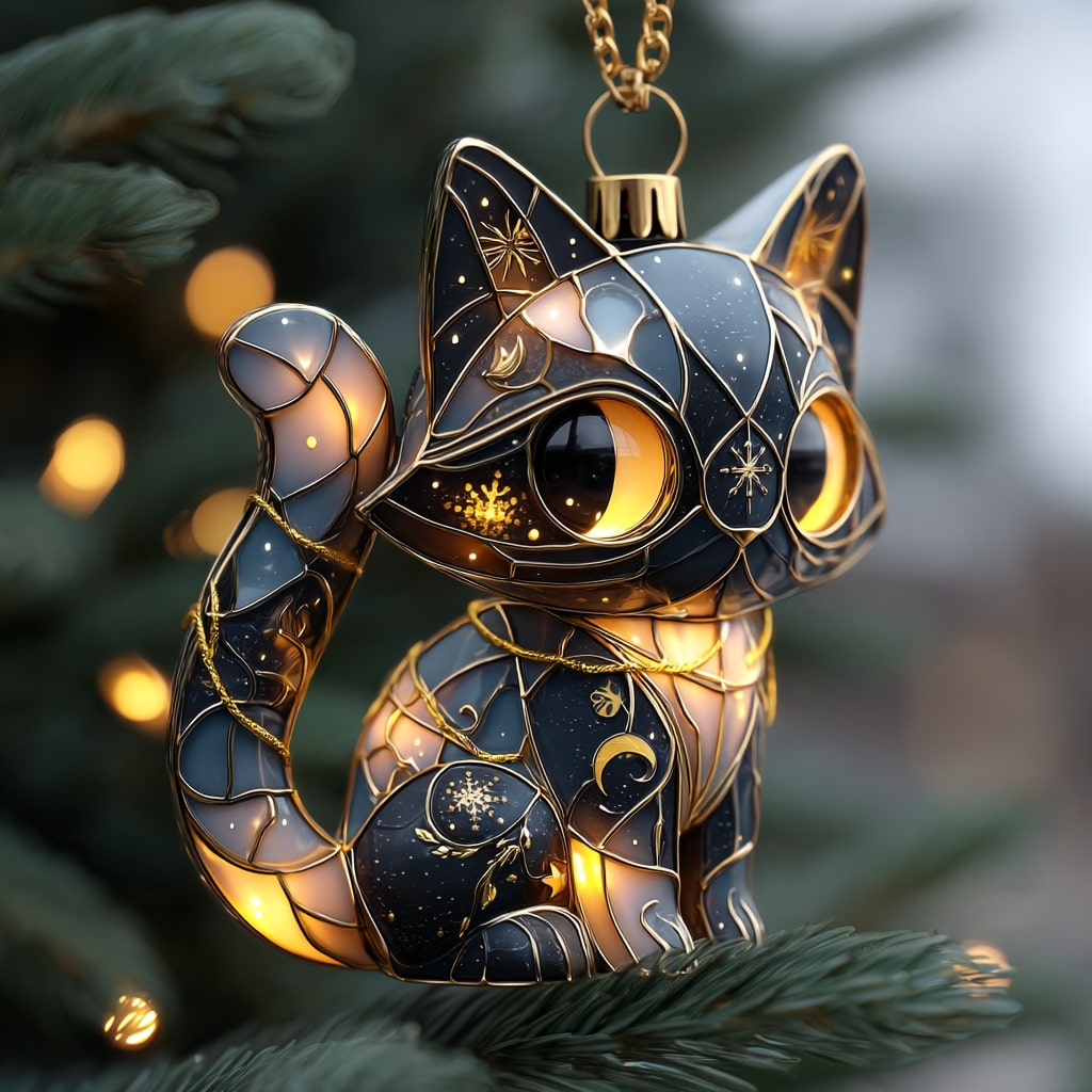 Pawprint Magic Mica Ornament NCU0NL134