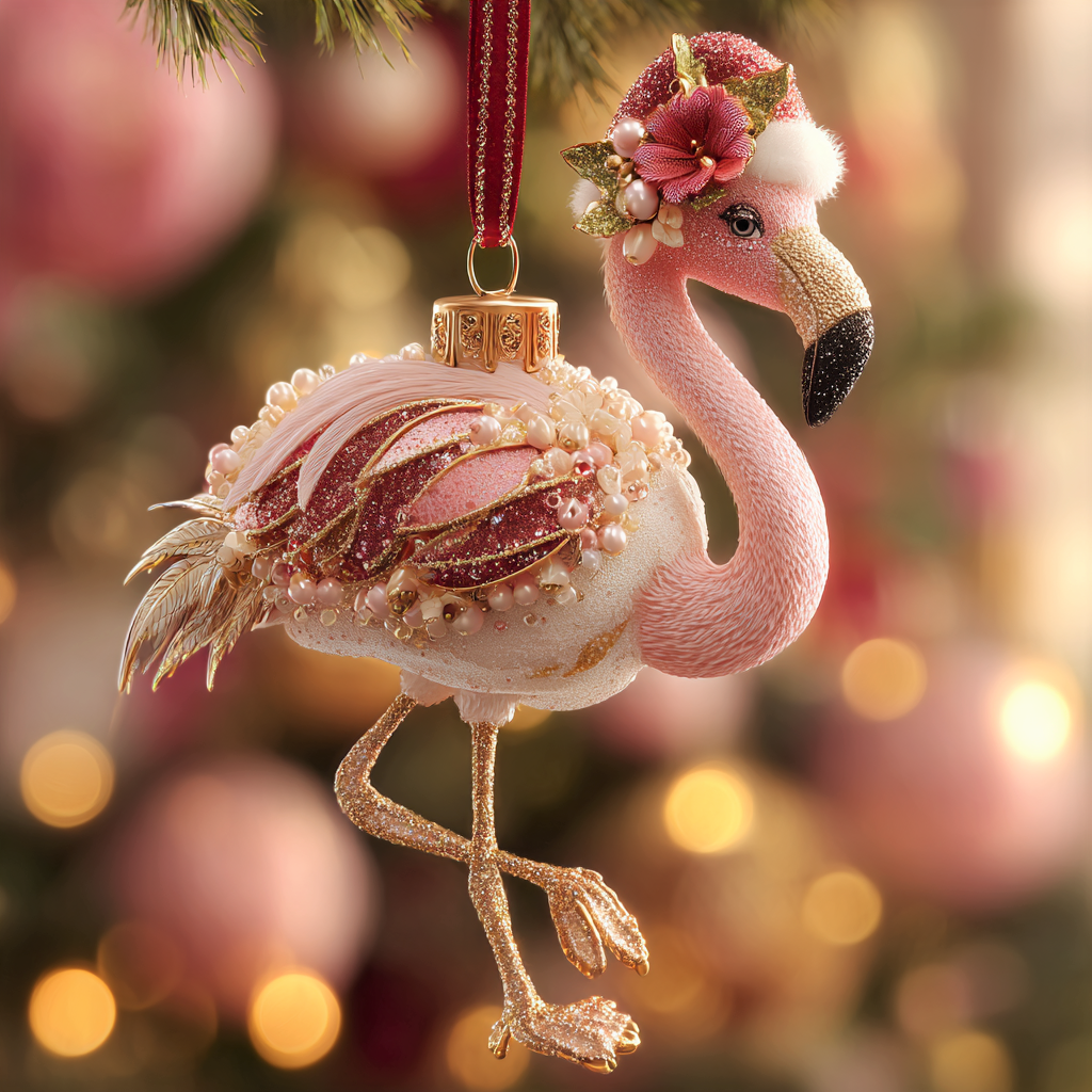 Pretty in Pink Mica Ornament NCU0NL202