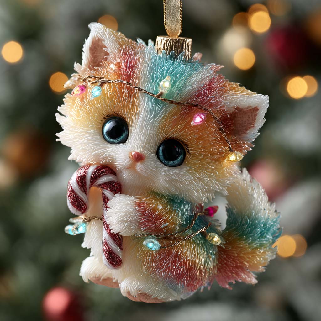 Purrfect Noel Mica Ornament NCU0HT071