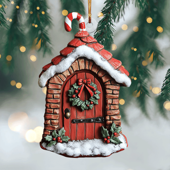 Red Brick Door - Mica Ornament NCU0PD201