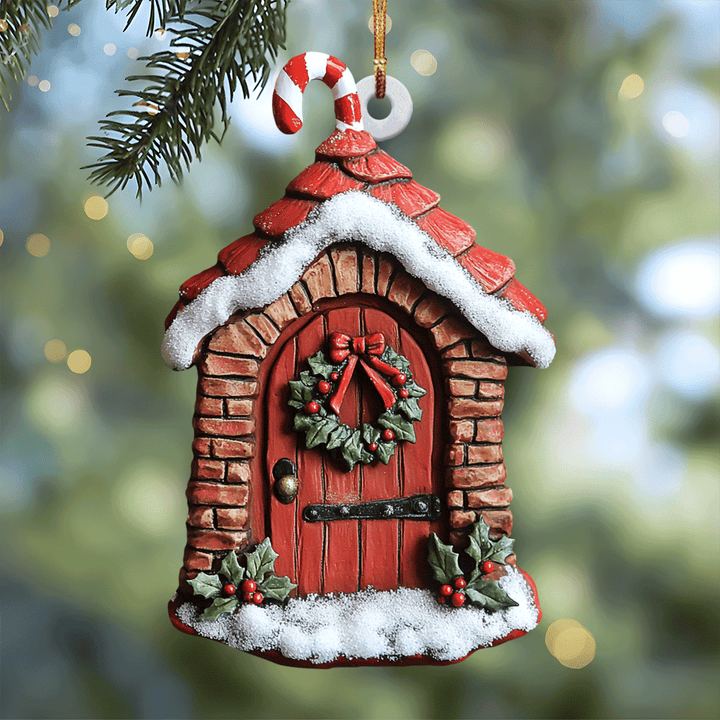 Red Brick Door - Mica Ornament NCU0PD201