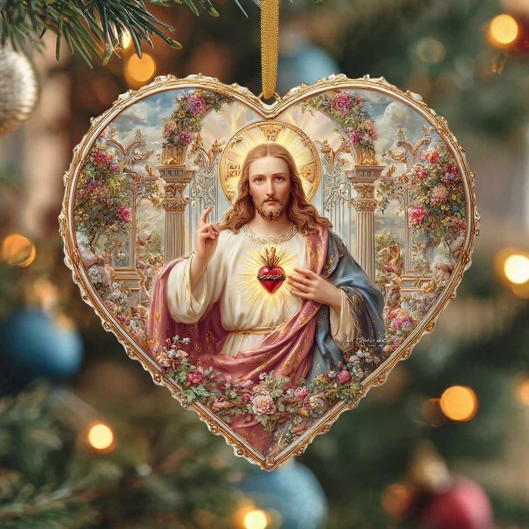 Sacred Heart Mica Ornament NCU0NL183