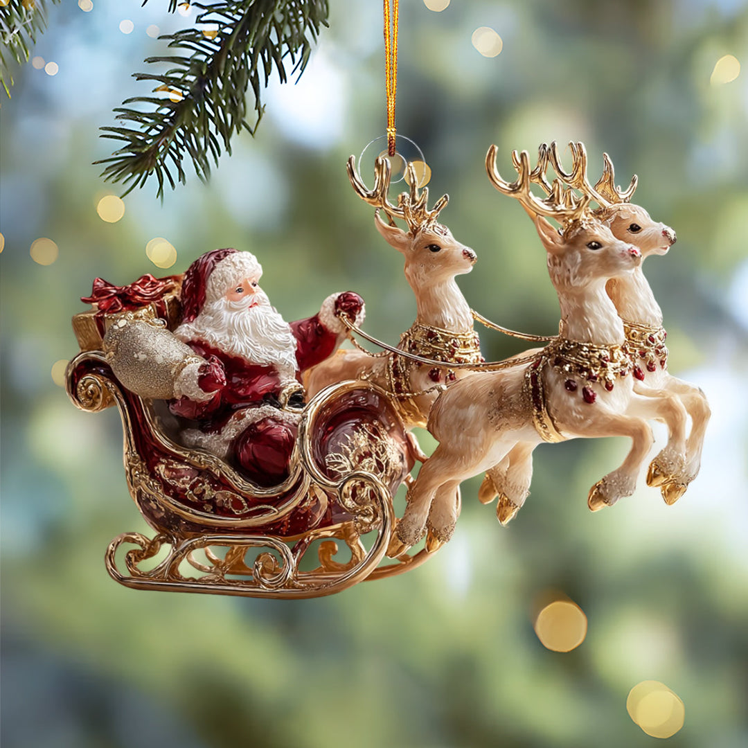 Santa Charm Mica Ornament NCU0NL157