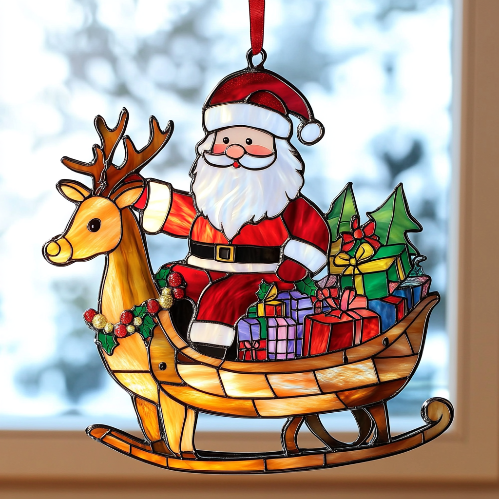 Santa Claus Radiance - Window Hanging Suncatcher NCU0PD133