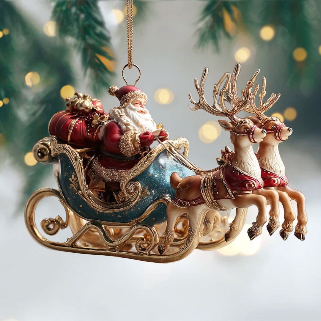 Santa Joy Mica Ornament NCU0NL159