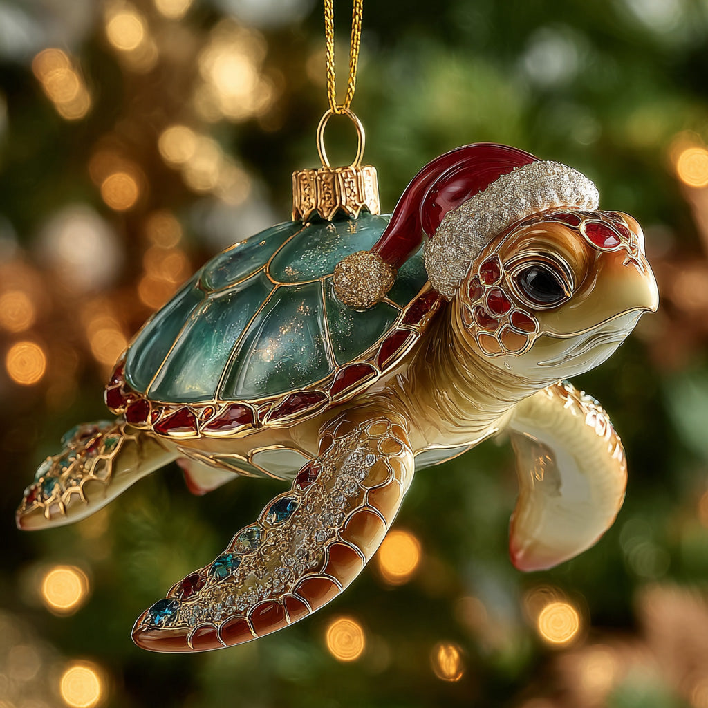 Santa of the Ocean Mica Ornament NCU0DH212