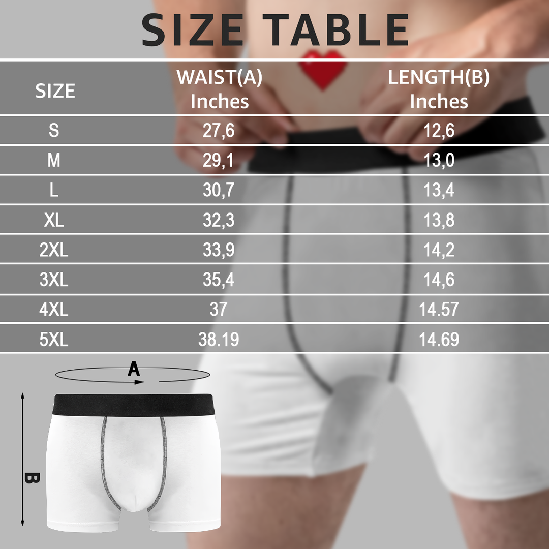 Large Package Handle With Care - Personalized Custom Men's Boxer Briefs - Gift For Couple, Boyfriend, Husband