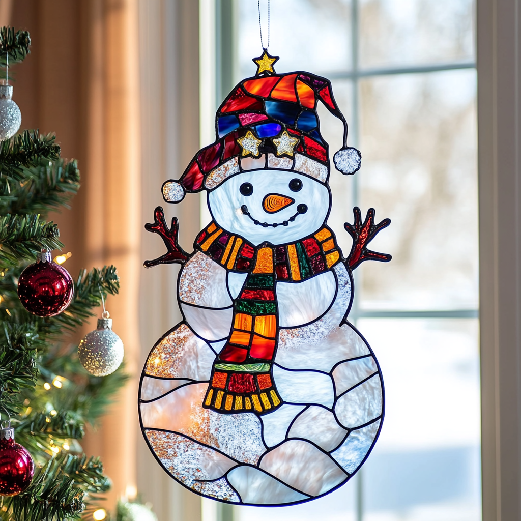 Snowman Light - Window Hanging Suncatcher NCU0PD130