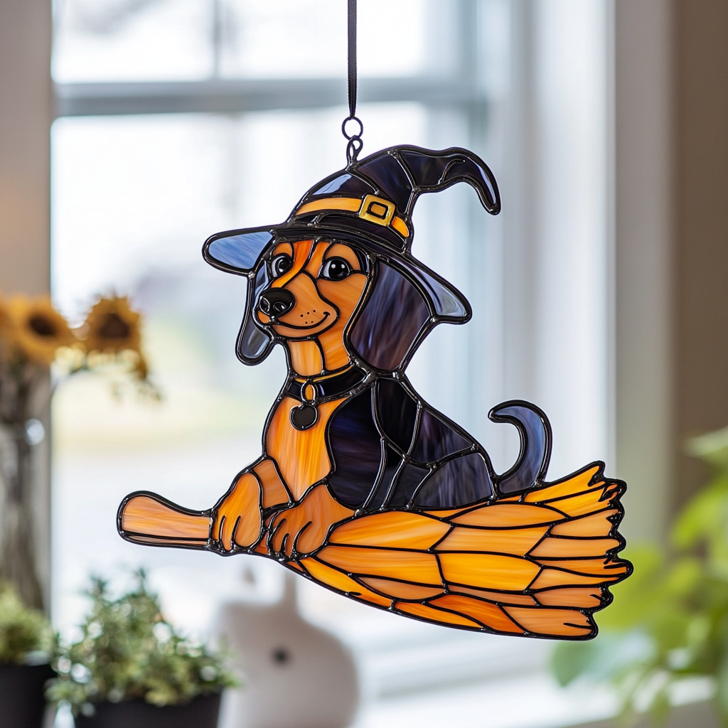 Spooky Dachshund - Window Hanging Suncatcher NCU0PD096