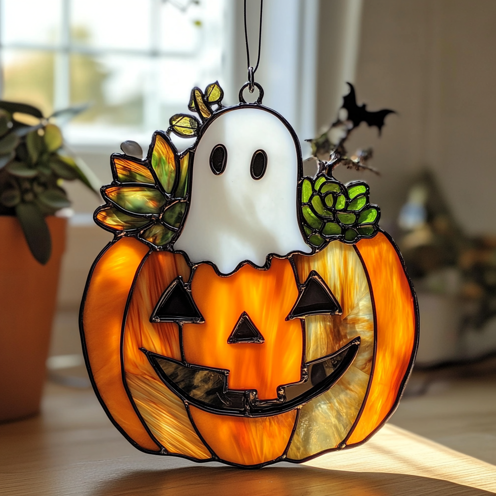Spooky Night Ghost - Window Hanging Suncatcher NCU0PD085