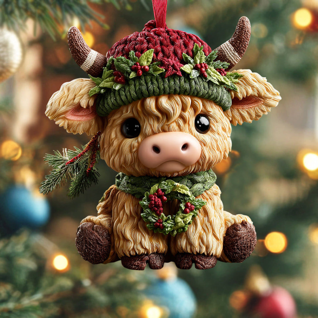 Starlight Cow Mica Ornament NCU0NL187
