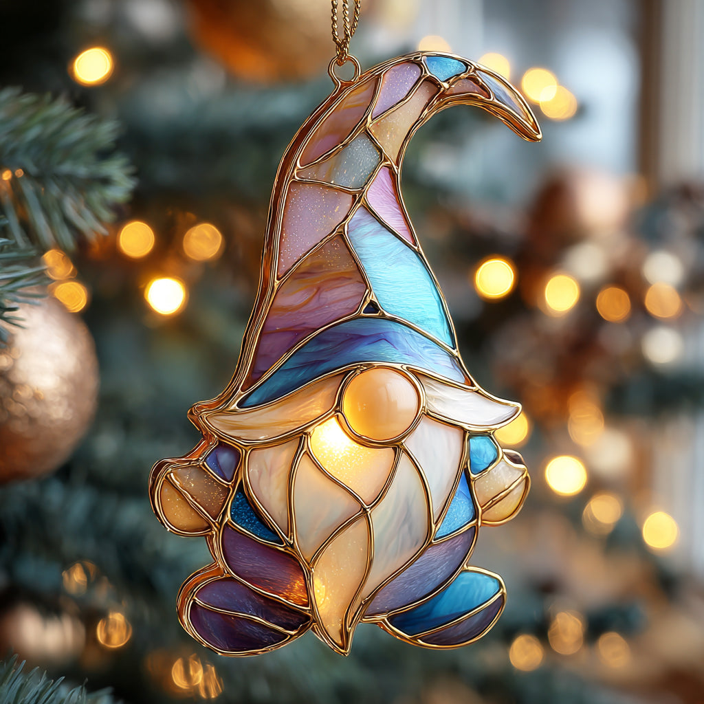 Starlight Glass Gnome Mica Ornament NCU0HT065