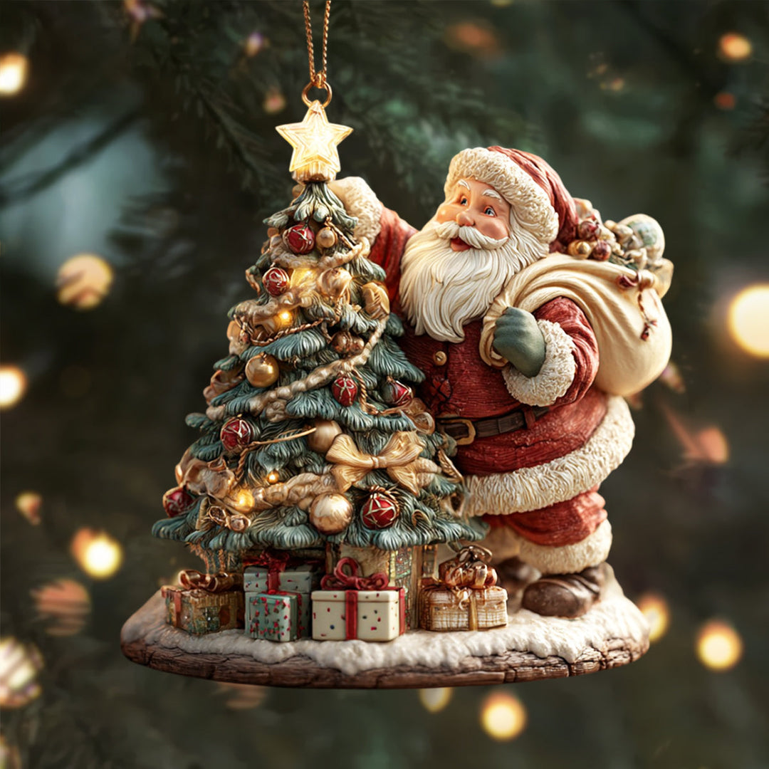 Starlight Santa Mica Ornament NCU0NL158