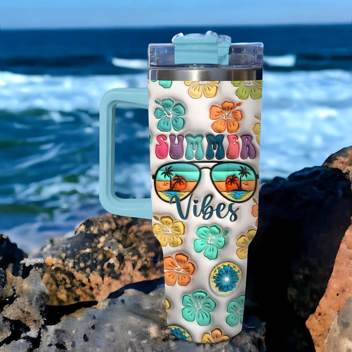 Summer Vibes - Tumbler with Handle - NCU0LL004