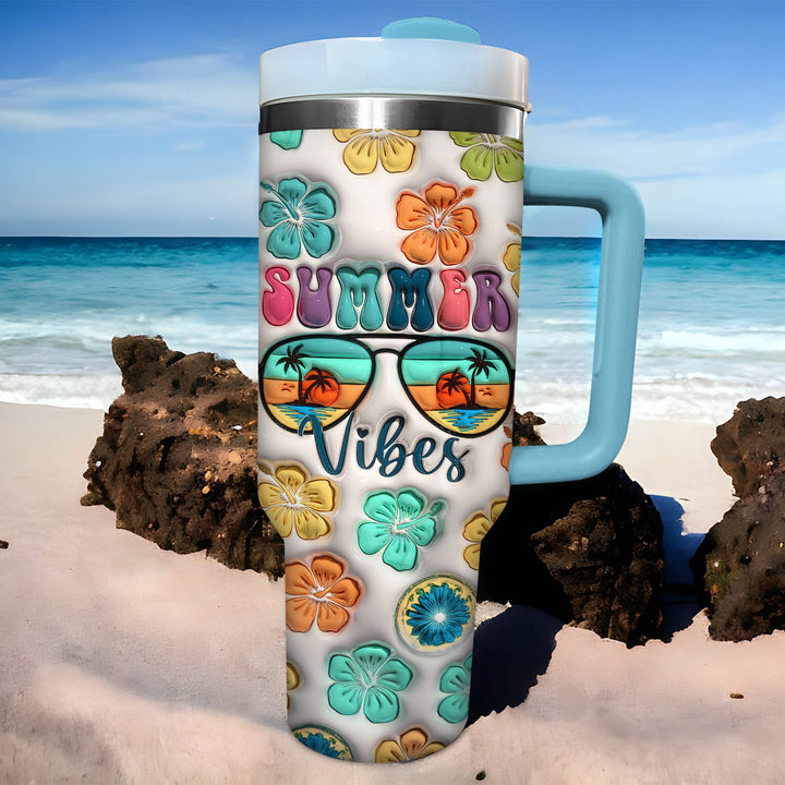 Summer Vibes - Tumbler with Handle - NCU0LL004