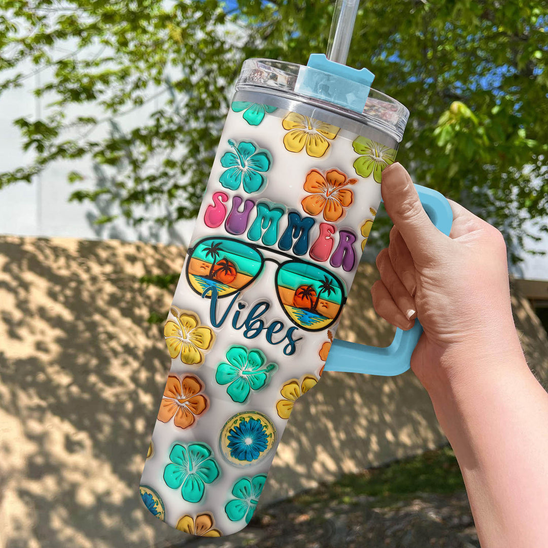 Summer Vibes - Tumbler with Handle - NCU0LL004