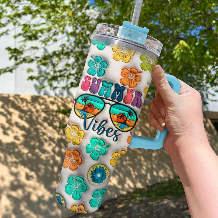 Summer Vibes - Tumbler with Handle - NCU0LL004