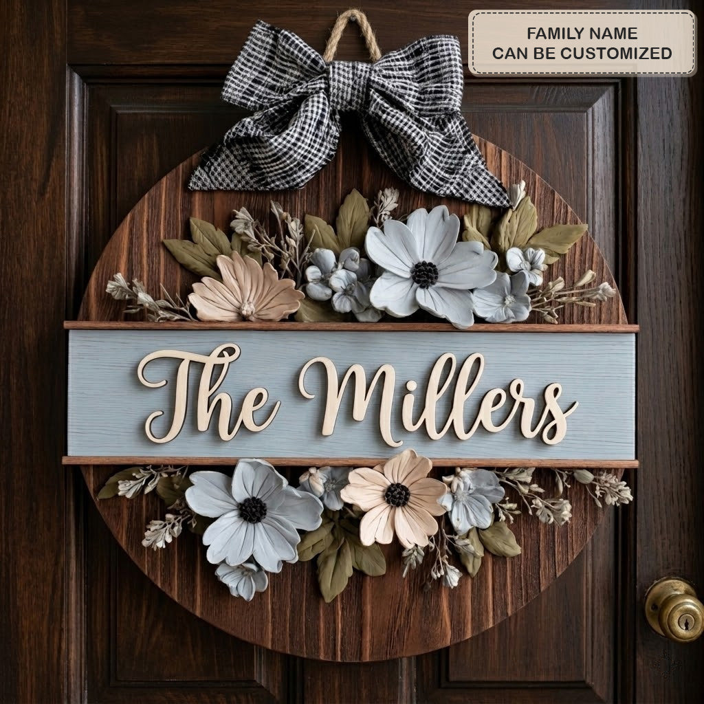 Sunpetal Personalized Custom Door Sign AGC0VL038