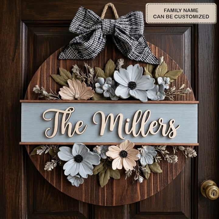 Sunpetal Personalized Custom Door Sign AGC0VL038