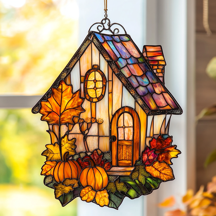 Thanksgiving House Glow - Window Hanging Suncatcher NCU0PD098