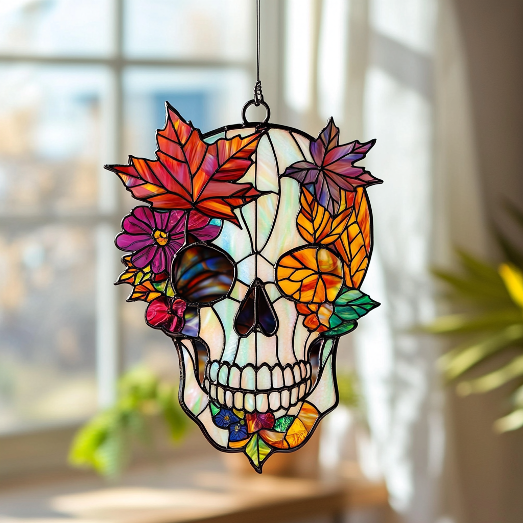 Vampire Skull Flight - Window Hanging Suncatcher NCU0PD136
