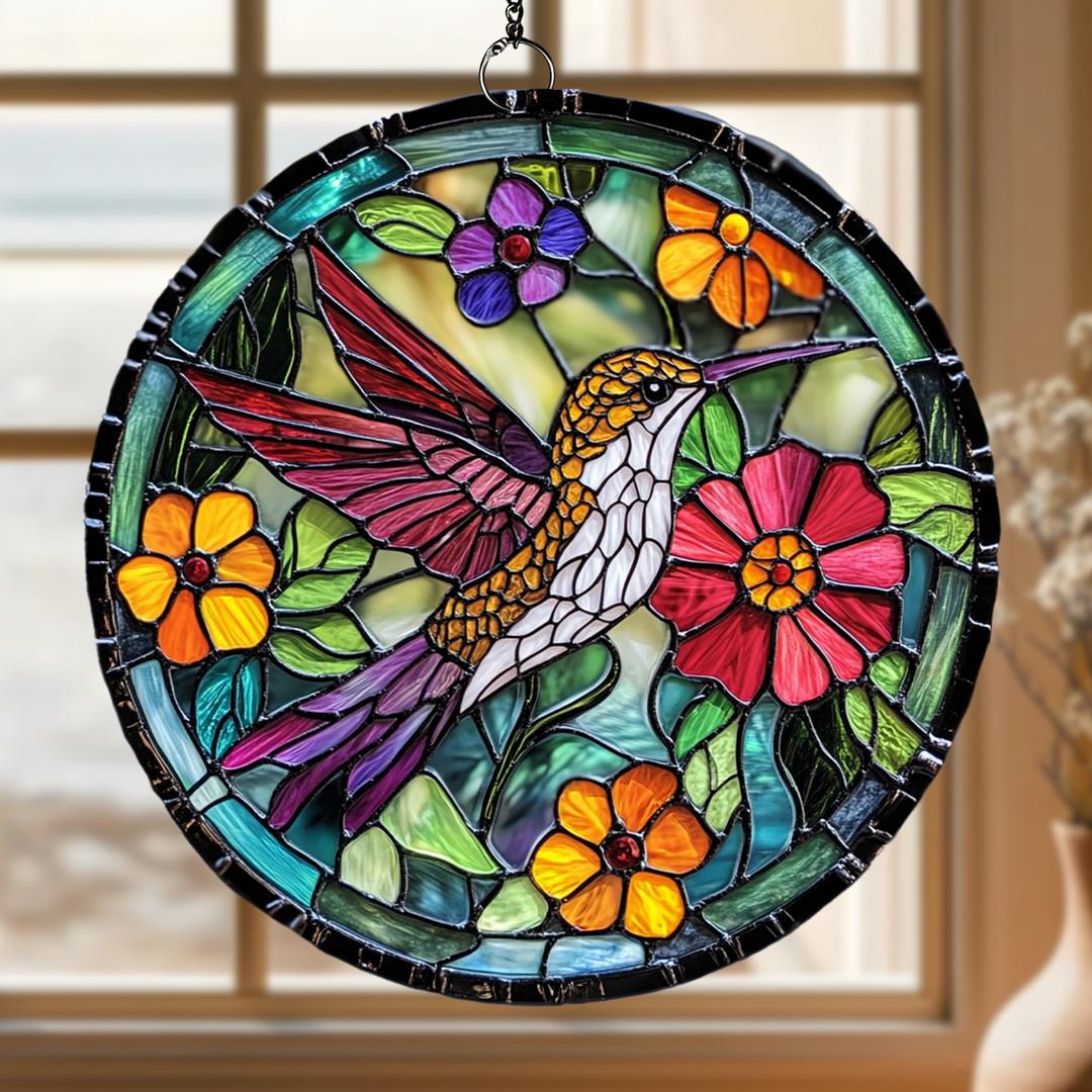 Vivid Nectar - Stained Glass Window Hanging Suncatcher NCU0TH017
