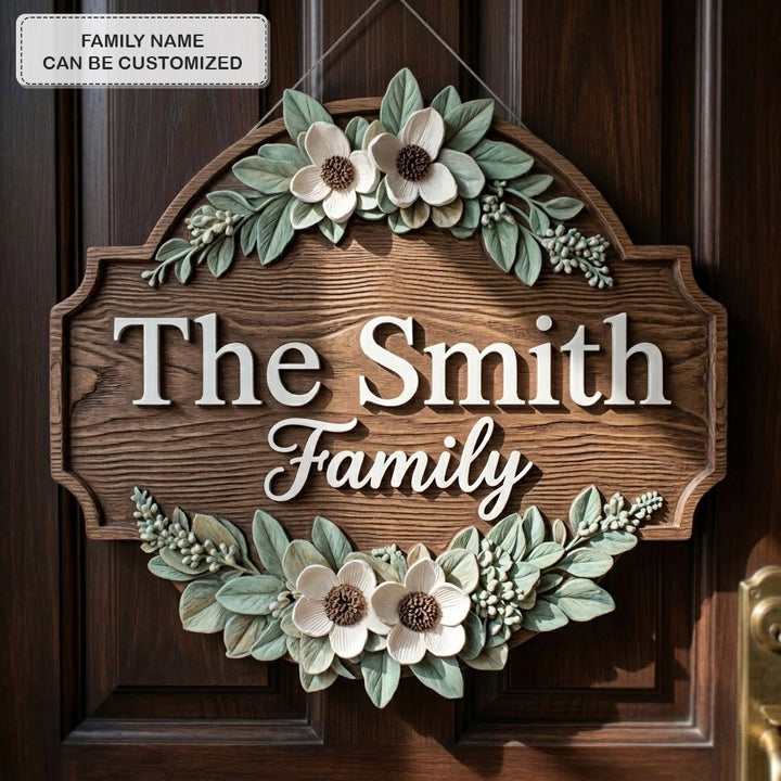 Wildflower Personalized Custom Door Sign AGC0VL039