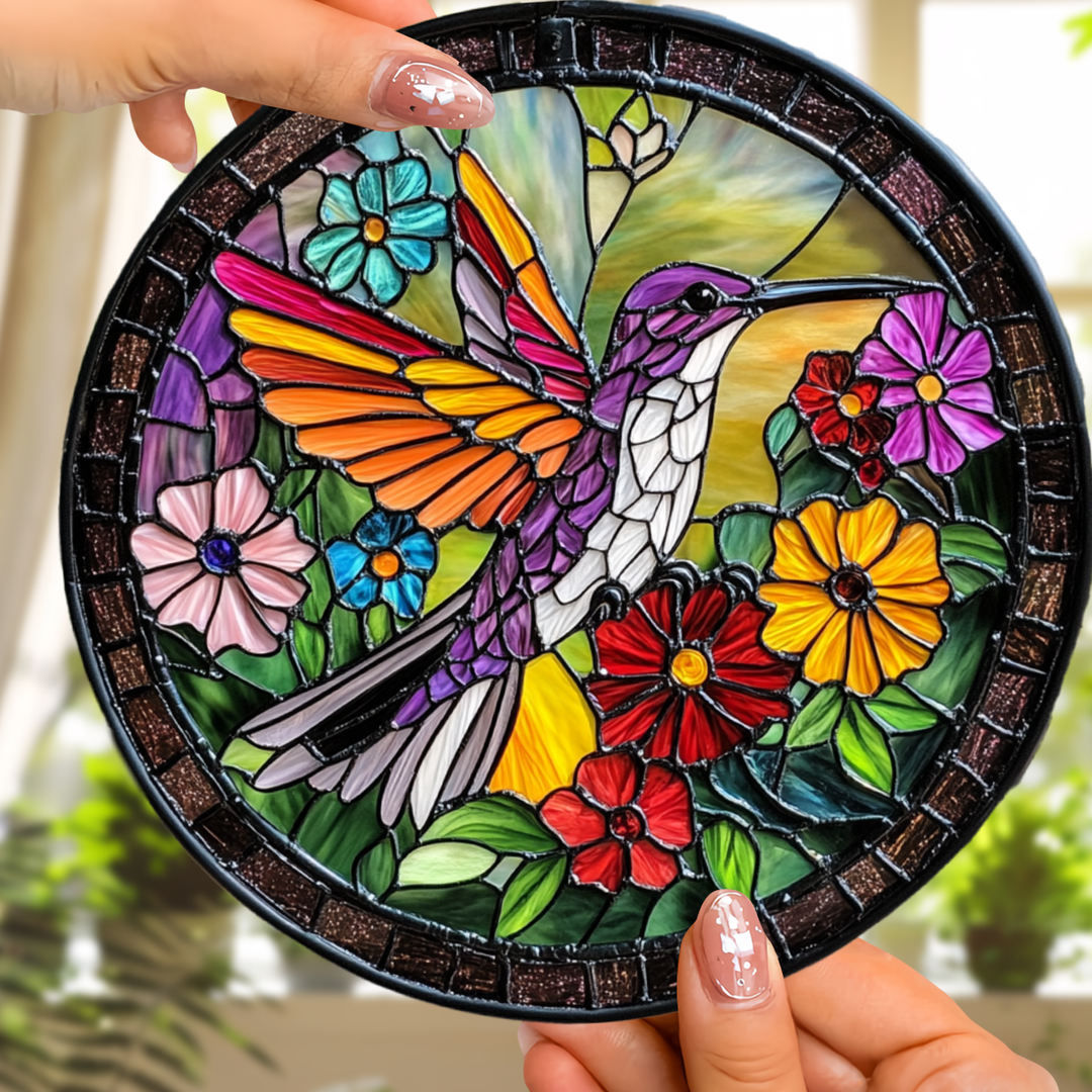 Wings of Color - Stained Glass Window Hanging Suncatcher NCU0TH018