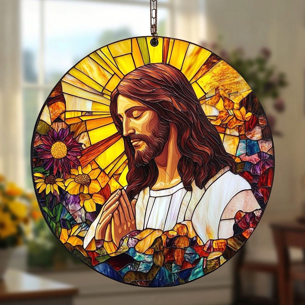 Eternal Light Savior - Window Hanging Suncatcher NCU0PD037