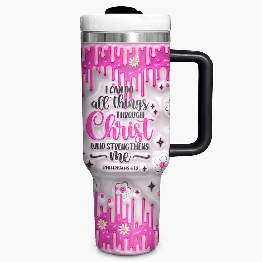I Can Do All Things Through Christ - Tumbler with Handle - NCU0TL011