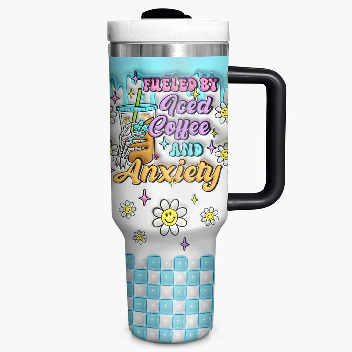 Fueled By Iced Coffee - Tumbler With Handle - NCU0TL018
