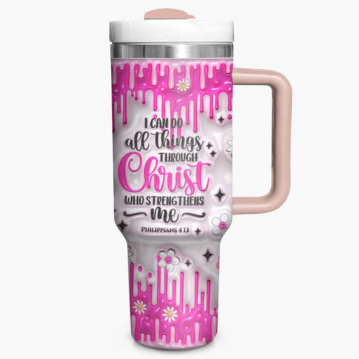 I Can Do All Things Through Christ - Tumbler with Handle - NCU0TL011