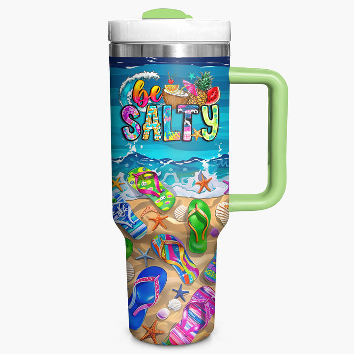 Be Salty - Tumbler with Handle - NCU0TL007